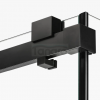 NEW TRENDY Drzwi wnękowe 180x200 Softi X Black, drzwi podwójne, przesuwne, typu soft close EXK-5374